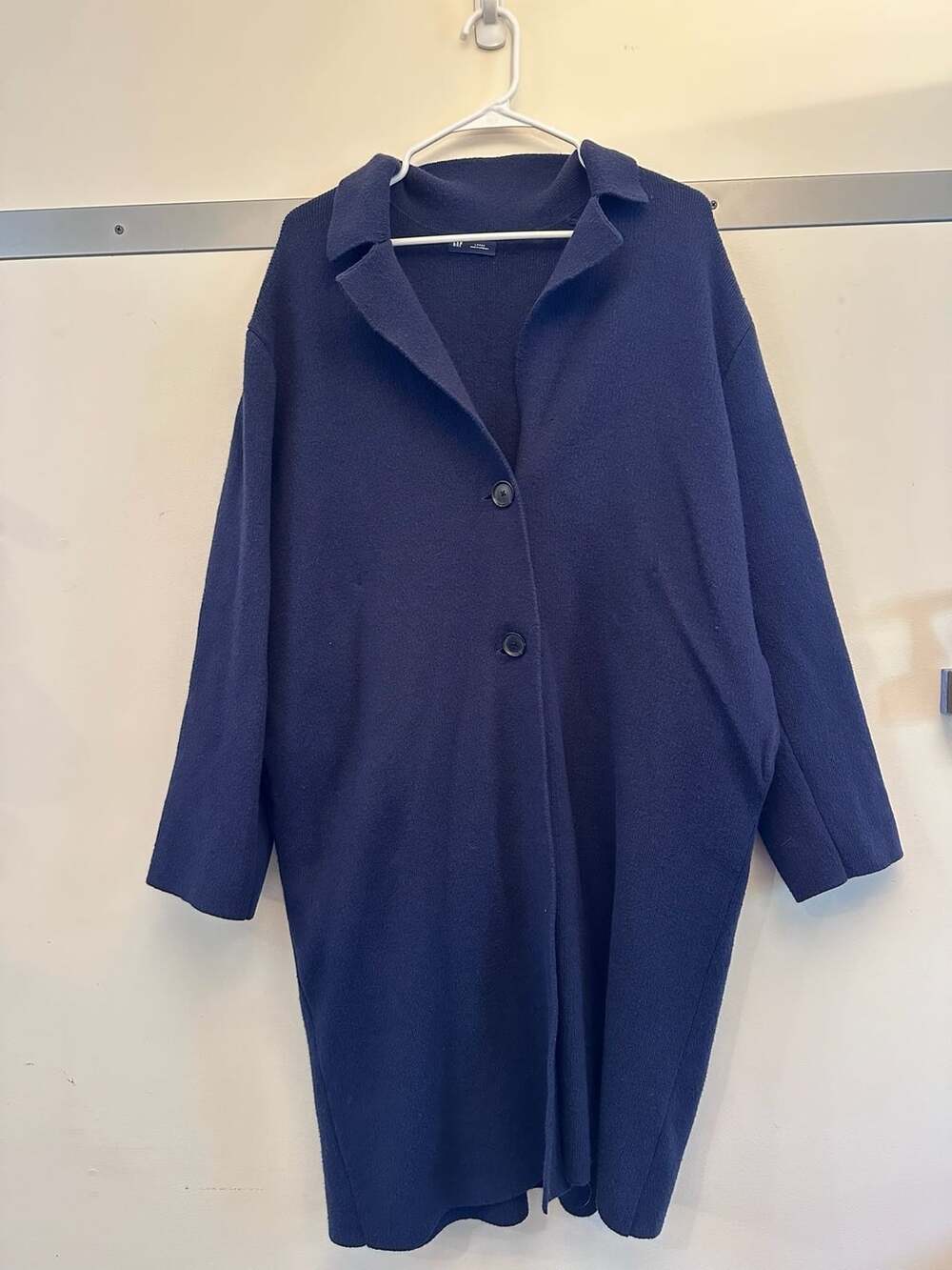 Gap Blue Long Sweater Coat Size Large